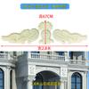 Molde decorativo en relieve para pared exterior europea, para puerta de villa china, cemento, montaña, flor, modelo, ventana, patrón, plantilla de línea tallada