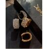 Pendientes Brillantes de Circonita Geométrica G, Serie de Alta Resistencia, Modernos y Texturizados, para Mujeres de 24 Años, A7-11