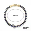 Pulsera de tenis de cobre con incrustaciones de circonita en forma de gota de agua, superventas transfronteriza, versátil, de lujo ligero, pulsera de joyería de alta gama