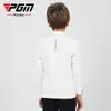 Ropa de Golf Infantil Pgm Otoño e Invierno Camiseta de Manga Larga para Niños Ropa Combinación de Colores Raya Alta Elasticidad Suave Ropa para Niños