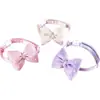 Nuevo Collar de Mascota de Doble Capa con Lazo de Perla 3D, Antiahogo, Lindo y Adorable Colgante de Corazón para Mascota, Antiperdida