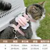 Correa para gato para prevenir escapes, arnés de pecho ajustable para pasear gatos, correa duradera para gato mascota para prevenir escapes