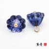 Hebilla de plato de jade sintético cheongsam traje Tang Hanfu botón Hebilla de botón de vidrio de loto estilo nacional traje antiguo traje étnico
