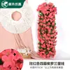 Glicínia Violeta Flor Artificial Pendurada na Parede Parede para Fotografia de Casamento Flor Falsa Pendurada Buquê de Flores Cesta Suspensa para Sala de Estar Decoração de Parede