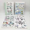Caderno Espiral Sanrio Kuromi Desenho Animado Colorido Mini Fofo Bloco de Notas Papelaria Estudantil Livro A5