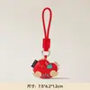 Año del Caballo Cuero Zodiaco Caballo Animal de Año Nuevo Mochila Colgante Llavero Muñeca Bolso Colgante Llavero Regalo