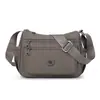 Bolsa de Ombro Única de Tecido Liso Grande Capacidade Multicamadas Casual para o Dia a Dia Bolsa Transversal Bolsa para Mãe de Meia-Idade Mochila para Passeio Bolsa de Ombro Única
