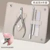 Set de Tijeras para Piel Muerta, Herramientas Profesionales para Manicura, Set de Empujador y Lima de Acero, Pinzas Especiales para el Cuidado de las Uñas, Cortauñas para Uso en Casa