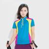 Camiseta de Manga Corta de Secado Rápido para Parejas al Aire Libre Nueva Sudadera Deportiva Casual con Cuello Alto para Hombres y Mujeres Ropa Transpirable de Media Manga para Fitness