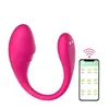 App Todo Incluido Silicona Inalámbrico Vibrador Huevo Control Remoto Dispositivo de Masturbación Femenina Juguete Sexual para Adultos para Uso en Exteriores