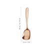 Cuchara Gruesa de Acero Inoxidable 304 de Fondo Plano Cuchara Grande para el Hogar Restaurante Hotel Cuchara Masculina de Mango Largo Pala Masculina Cuchara Infantil para Arroz Seco