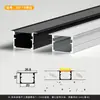 Perfil de Aluminio para Luz Lineal LED Luz Lineal Empotrada Canal de Luz de Aleación de Aluminio Tira de Luz Dura Canal de Aluminio Fuente de Luz Lateral