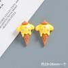 Juguete de Comida de Helado de Dibujos Animados de Resina Simulada Accesorios para Conos Material para Funda de Teléfono Móvil DIY Accesorios de Juguete Pegatina para Vaso de Agua