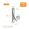 Gancho Transfronterizo Aleación de Zinc Gancho para Ropa Gancho Simple y Doble Hotel Baño Inodoro Gancho para Abrigos con Agujero Gancho para Ropa Negro