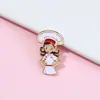 Broches Criativos com Pessoas de Várias Indústrias, Insígnias Metálicas com Tema Poder Feminino, Pins Decorativos para Mochilas e Roupas, Itens Comemorativos