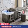 Cama Lavacabezas Tailandesa de Acero Inoxidable para Peluquería Salón de Belleza Especial Cama Lavacabezas Circulación de Agua Cama para Terapia Capilar Masaje Cama de Fumigación