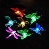 Lâmpada Solar de Gramado Transfronteiriça da Amazon Borboleta Libélula Pássaro LED Colorido Iluminação Decorativa Plugue de Terra Lâmpada de Rua