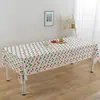 Manteles de Fiesta Desechables de PEVA Estampados al por Mayor en Stock para Decoraciones de Cumpleaños y Fiestas Navideñas, Venta Caliente Transfronteriza