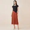 Vestido de Alta Gama Estilo Socialité, como una Diosa, con un Toque de Sofisticación, Diseño Color-Blocking, Adecuado para el Uso Diario, Falda Plisada de Longitud Media