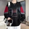 Sudadera Gruesa de Forro Polar con Cuello Redondo para Hombre, Adolescentes y Estudiantes, Otoño/Invierno 2026, Camiseta de Manga Larga, Top Moderno para Hombre