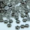 Accesorios Metálicos Irregulares para Estampado en Caliente, Decoraciones de Mezclilla, Remaches Plateados, Pedrería Metálica Plana con Dorso Caliente, Piezas para Ropa DIY