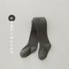 Meia-calça Infantil Z380 Atacado Outono e Inverno 2025 Cor Sólida Meio Aveludada Espessada Quente Leggings para Meninas com Pé