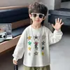 Sudadera de Manga Larga para Niños Primavera y Otoño 2026 Nuevo Estilo Moda Coreana para Niños Camiseta Ropa de Otoño para Bebé Niño Top Tendencia t