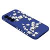 Funda Protectora de Silicona Líquida Blanca Flor de Magnolia Todo Incluido para Teléfono Móvil Samsung S26Ultra S24Fe Anti-Caídas A55