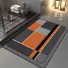 Tapetes de Piso de Diatomeas Geométricos Simples Transfronterizos para Baño de Casa, Entrada, Absorbentes de Agua, Antideslizantes, Secado Rápido, Tapetes para Pies al por Mayor
