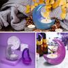 Atacado direto de fábrica DIY cola epóxi resina porta-velas de lua estéreo vela de aromaterapia molde de silicone