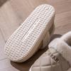 Chinelos de algodão impermeáveis femininos com salto para o inverno para os amantes de roupas ao ar livre para uso doméstico sapatos de algodão de desenho animado antiderrapantes com sola grossa de cocô para homens
