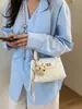 Bolso de Hombro Bordado de Moda 2026 Primavera/Verano Nuevo Bolso Cruzado de Cadena de Moda Bolso de Mano Fresco y Elegante