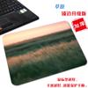 Alfombrilla de ratón cuadrada de tamaño pequeño, paisaje natural simple, lavable, estilo ins fresco, tela de aspecto atractivo, almohadilla para computadora