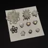 Zuecos de Ballet Estilo Nuevo con Acabado de Alta Gama, Bordado de Perlas Resistente, Set Desmontable de Hebillas para Zapatos DIY de Flores y Corazones