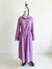 Colección de otoño 2026 europea y americana: Vestido largo blanco de alta gama, ajustado en la cintura, corte holgado, ropa para mujer talla grande, un artículo popular para ventas transfronterizas