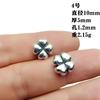 Xizang Prata Retrô Contas Espaçadoras Anêmona Flor Formato Trevo de Quatro Folhas Passante DIY Pulseira Contas de Buda Costas Nuvem Acessórios de Joalheria Atacado