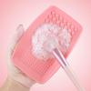 Tapón de silicona tabla de lavar herramienta de belleza brocha para maquillaje en polvo huevo de belleza almohadilla de limpieza diseño de partición limpieza de suciedad