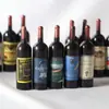 1:12 casa de boneca simulação mini vinho tinto garrafa de vinho tinto seco comida em miniatura cena de brincar modelo