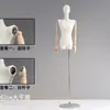 Tienda de ropa modelo de hombro caído grande accesorios maniquí de medio cuerpo para mujer para escaparate maniquí de cuerpo entero con hombro en ángulo recto soporte de exhibición