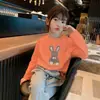 Novedad Primavera y Otoño 2026 Tops Casuales de Moda para Niños Medianos y Grandes, Camiseta de Manga Larga con Cuello Redondo de Dibujos Animados de Algodón Puro para Niñas