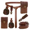 Cinturón de Caballero Medieval para Ventas Transfronterizas, Riñonera Vikinga de Carnaval, Monedero Pellizcado para Falda, Accesorio de Cosplay de Halloween