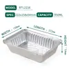 Suministro Directo de Fábrica de Moldes para Tartaletas de Huevo Sellados con Plástico, Cajas Redondas de Empaque, Cajas de Papel de Aluminio para Barbacoa, Contenedores de Papel de Aluminio de Grado Alimenticio