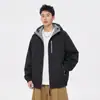 Chaqueta de trabajo con capucha para exteriores para hombre, nuevo estilo otoño 2026, abrigo deportivo de corte holgado, chaqueta cortavientos para hombre