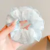 Super Hada Gasa de Perlas Suave Lazo para Cabello Intestino Grueso Lazo de Cabello de Gama Alta Uso Diario No Aprieta Flor de Cabello Accesorios para el Cabello Mujer