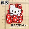 Gravata Borboleta para Gato Kk Acessórios de Borracha Macia PVC para Gato Capa de Celular DIY iPad Copo de Água Chinelos Decorativos Adesivo para Geladeira