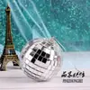 Bola de Láser Barra Reflector Disco Pastel Decorativo Bola Lentejuelas Redondas Horneado Fiesta de Cumpleaños Bola de Cristal