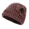 Gorros Cálidos de Invierno para Mujeres de Mediana Edad y Mayores, Gorros de Abuela para Ancianos, Gorros de Madre para Otoño e Invierno, Gorros de Lana Plus para Mujer