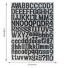 Adesivos de Letras e Números de 1 polegada A4 Coloridos Dourado e Prata com Glitter Impermeáveis Autoadesivos Decoração de Festa de Feriado em Estoque