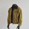 Chamarra de lona estilo americano con bloques de color para hombres y mujeres, adecuada para primavera y otoño, con un diseño retro casual de Detroit, prenda exterior versátil de trabajo