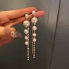 Pendientes de Perla de Circonita de Moda de Aguja Plateada Pendientes de Botón Retro de Lujo Ligero de Nicho Francés Pendientes Nuevos 2026